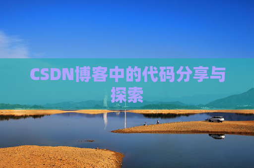 CSDN博客中的代码分享与探索